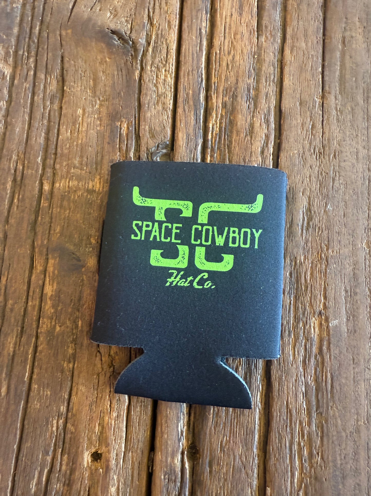 Black 12 oz. short can koozie